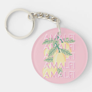 Amalfi Kusten, Italien, Travel Art, Preppy, Rosa