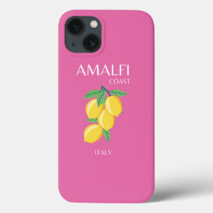 Amalfi Kusten, Italien, Travel Art, Rosa, Preppy