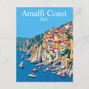 Amalfi Kusten, Italien Travel Mediterranean Vykort
