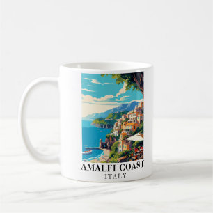 Amalfi Kusten Italien Travel Retro Kaffemugg