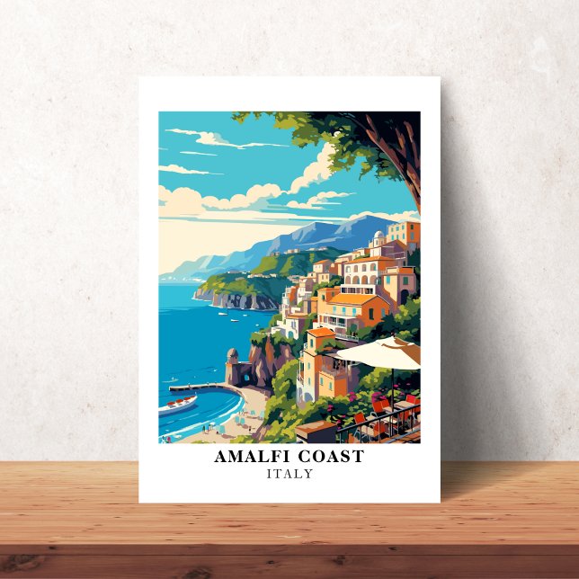 Amalfi Kusten Italien Travel Retro Poster (Amalfi Coast Italy Travel Retro Poster
)
