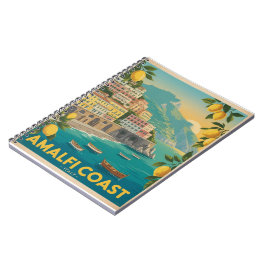 Amalfi-kusten Italien Vintage Resa Anteckningsbok