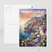Amalfi-kusten Italien Vintage Resa