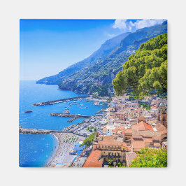 Amalfi Kusten, Italien. Visa Amalfi-staden. Magnet