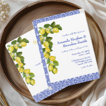 Amalfi-kusten Italiensk citron & blå kakel