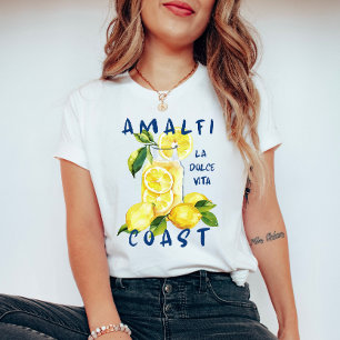 Amalfi-kusten La Dolce Vita – Italiensk Limoncello T Shirt