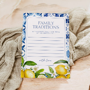 Amalfi Kusten Lemon Baby Shower Family Traditions