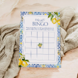 Amalfi Kusten Lemon Baby Shower Gift Bingo Game