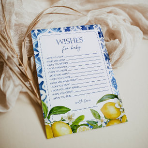 Amalfi Kusten Lemon Baby Shower Önskemål för Baby