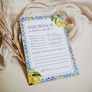 Amalfi Kusten Lemon Baby Shower Predictions Advice