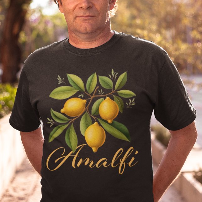 Amalfi Kusten Lemon Gren Elegant italienska T Shirt (Skapare uppladdad)