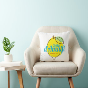 Amalfi Kusten Lemon Italien Vintage Costa d'Amalfi Kudde