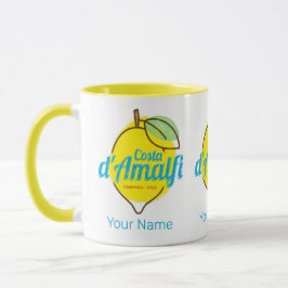 Amalfi Kusten Lemon Italien Vintage Costa d'Amalfi Mugg