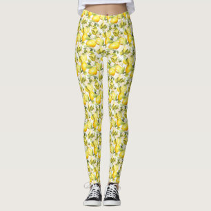 Amalfi Kusten Lemon Mönster Leggings