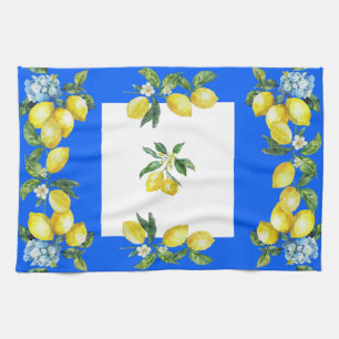 Amalfi Kusten Lemons Ocean Blue Kökshandduk
