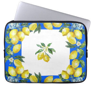Amalfi Kusten Lemons Ocean Blue Laptop Fodral