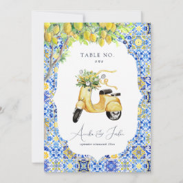 Amalfi-kusten | Medelhavet Citronplattor Bröllop Inbjudningar