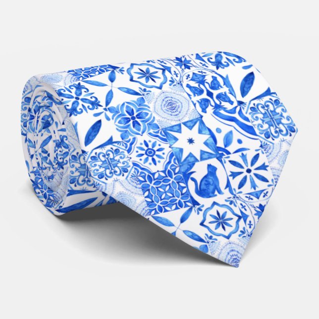 Amalfi Kusten | Medelhavet Lemon Bröllop Slips (Rullad)