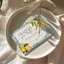 Amalfi Kusten Mediterranean Lemon Diaper Raffle Tilläggskort