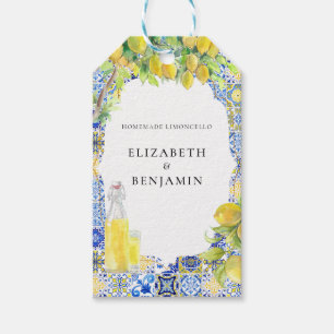 Amalfi-kusten   Mediterransk Limocello Presentetikett