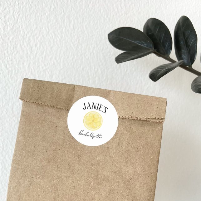 Amalfi-kusten Möhippa | Citron Runt Klistermärke (Skapare uppladdad)