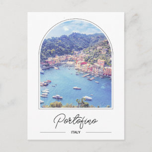 Amalfi Kusten Portofino Italien Fotovykort Vykort