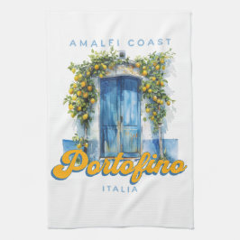 Amalfi Kusten Portofino La Dolce Vita Italia Lemon Kökshandduk