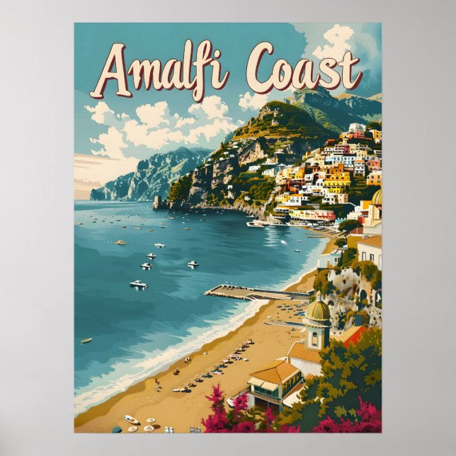 Amalfi Kusten Poster (Framsidan)