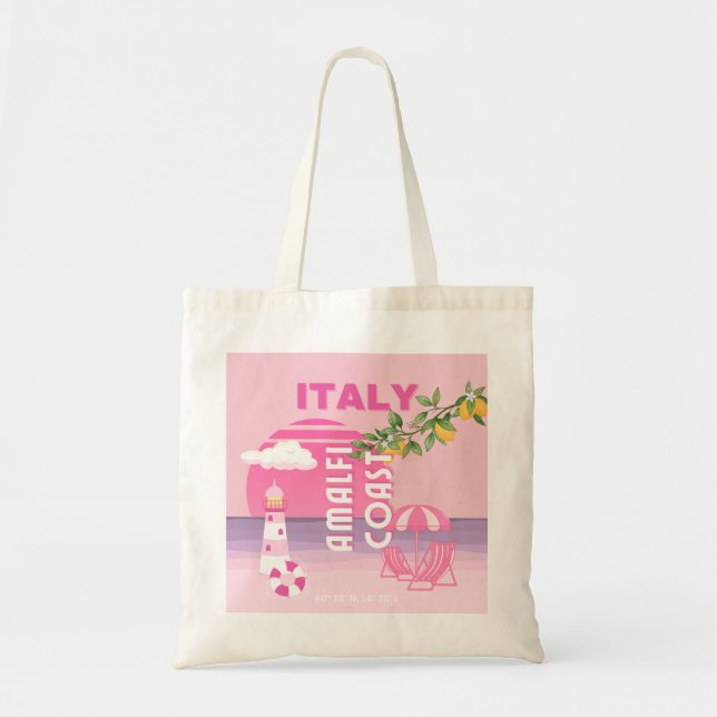 Amalfi-kusten, Preppy Resa, Rosa Tygkasse (Framsidan)