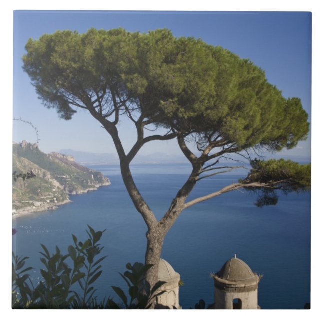 Amalfi kusten, Ravello, Kampanien, Italien Kakelplatta (Framsidan)