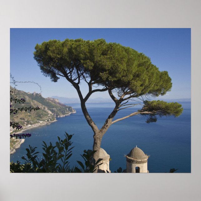 Amalfi kusten, Ravello, Kampanien, Italien Poster (Framsidan)