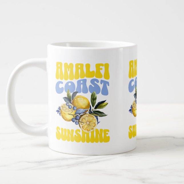Amalfi Kusten Sunshine Lemons Jumbo Mugg (Vänster)