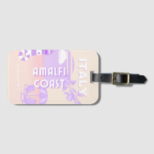 Amalfi Kusten, Travel Art, Preppy Travel, Pastel Bagagebricka