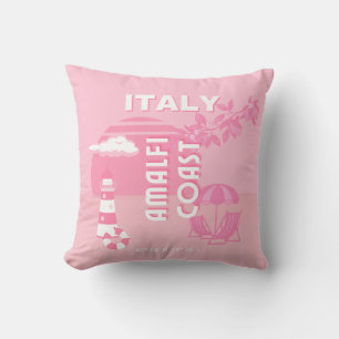 Amalfi Kusten, Travel Art, Rosa Kudde