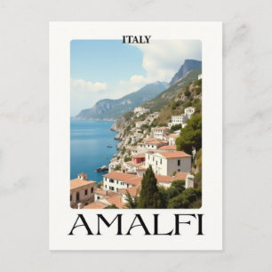 Amalfi-kusten Vintage Italien Resa Vykort