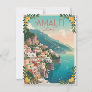 Amalfi Kusten vintage Vykort