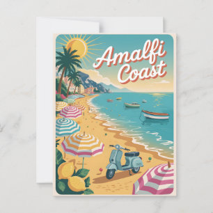 Amalfi Kusten vintage-vykort Vykort
