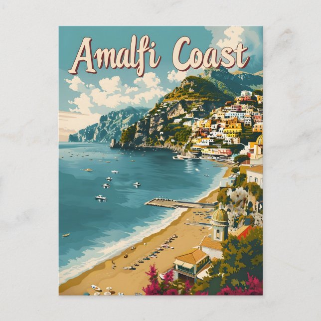 Amalfi Kusten Vykort (Framsida)
