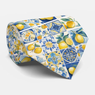 Amalfi Kusten Watercolor Mediterranean Lemon Nacke Slips