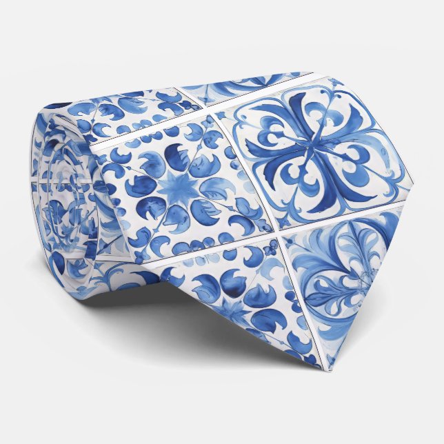 Amalfi Kusten Watercolor Mediterranean Lemon Slips (Rullad)