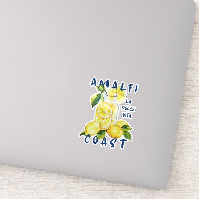 Amalfi-kustens dekal – La Dolce Vita Limoncello  (Detalj)
