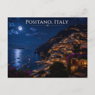 Amalfi-kustens månsken Landskapsresor Konsttryck Vykort
