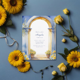 Amalfi-kustens valv med utsikt över Medelhavet Inbjudningar