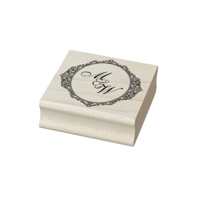 Amalfi-kustens vapenmonogrambröllop stämpel (Stämpel)