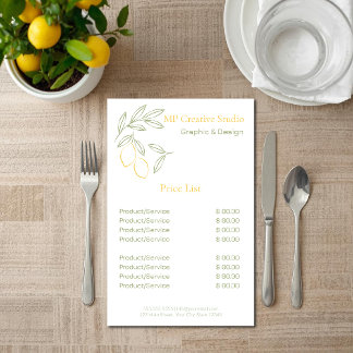 Amalfi Lemon Chic Flygblad