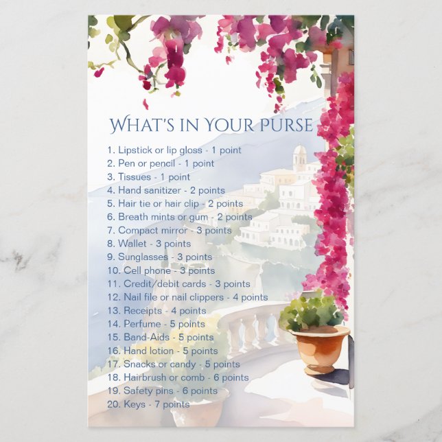 Amalfi-möhippan spelar vadar i din väska (Framsida)