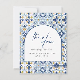 Amalfi Positano Mediterranean Blue Tile Tack Kort