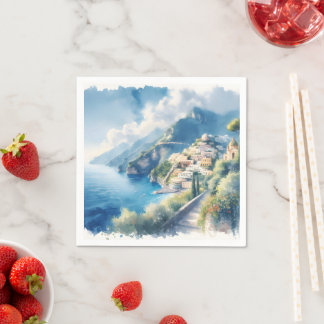 Amalfi Positano Romantic Travel Anniury Gift Pappersservett