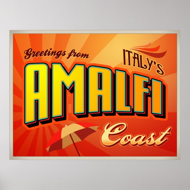 AMALFI POSTER (Framsidan)
