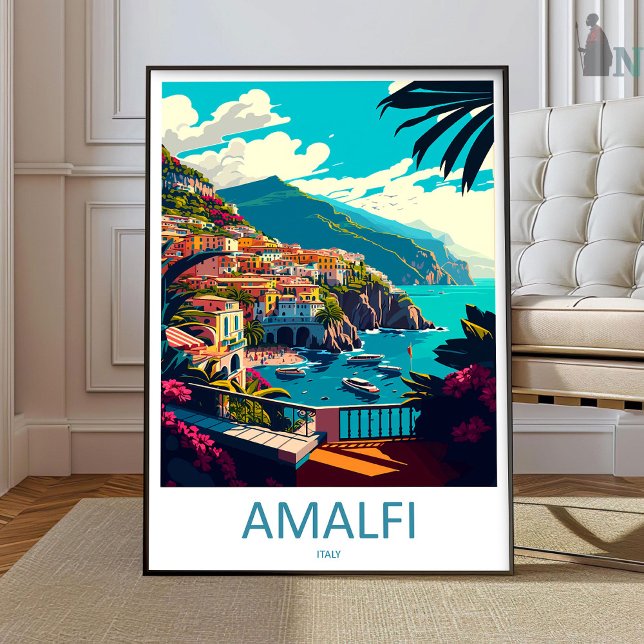 Amalfi Travel Print, amalfi coast travel poster (Skapare uppladdad)